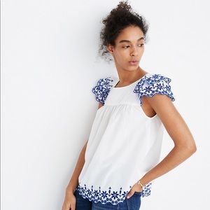 Madewell Embroidered Story Top